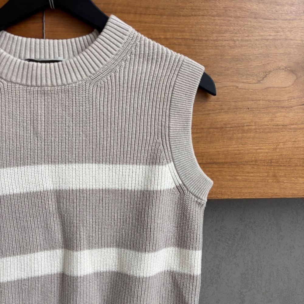 EVERLANE The Cotton Summer Sweater Tank Vest, Size XXS - Picture 5 of 10